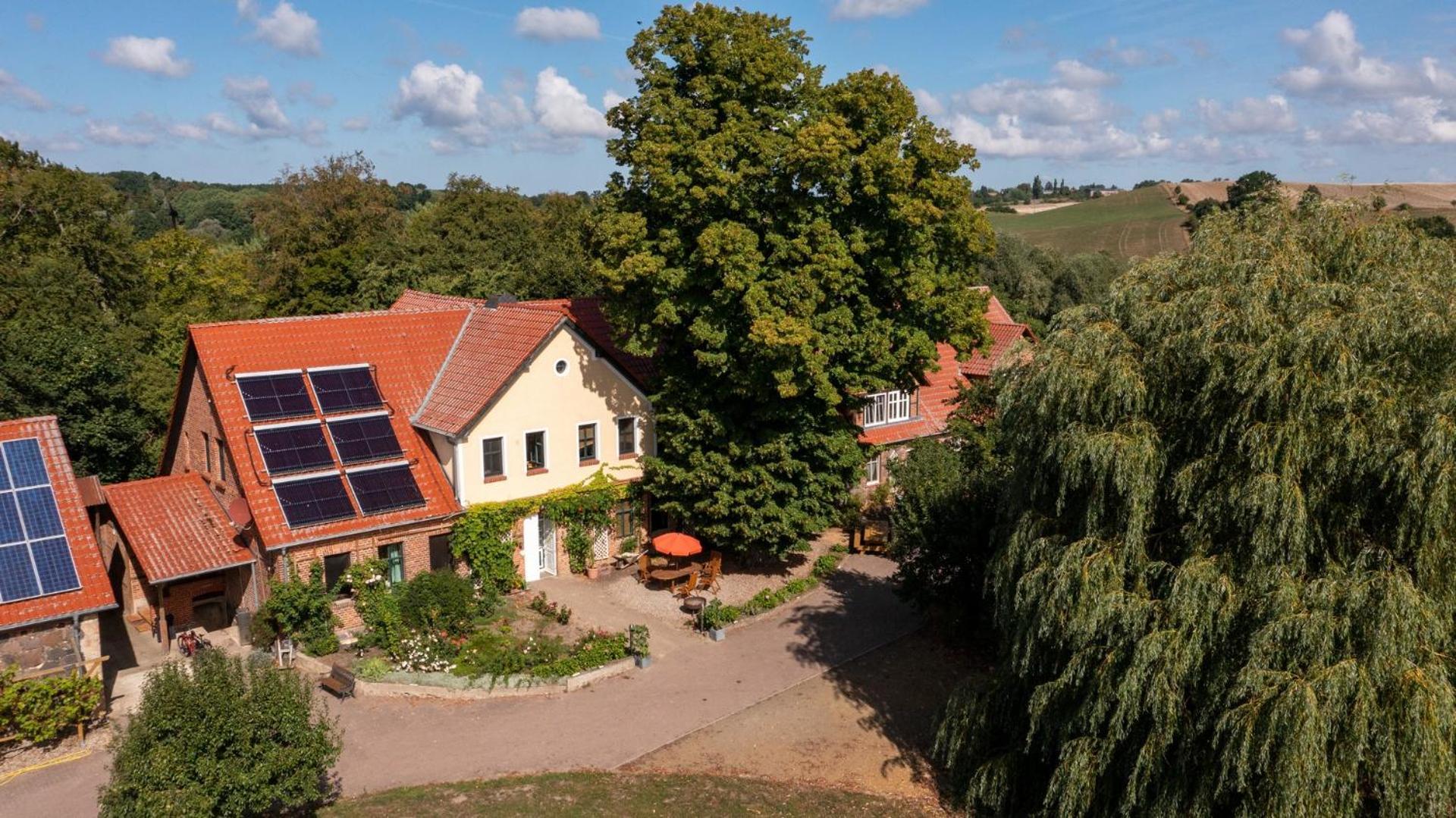 Landurlaub Auf Dem Mellenhof Apartment Funkenhagen Bagian luar foto